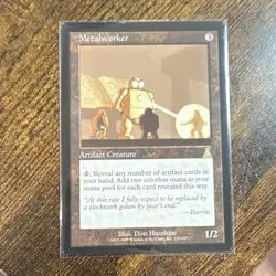 Metalworker MTG Artifact Creature Urza's Destiny Wizards 1999 #135 Don Hazeltine - Image 1