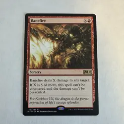 Banefire Core Set 2019 Regular LP MTG Magic the Gathering - Image 1