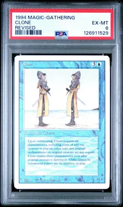 MTG - Clone - Revised Edition Magic - Graded PSA 6 - Image 1