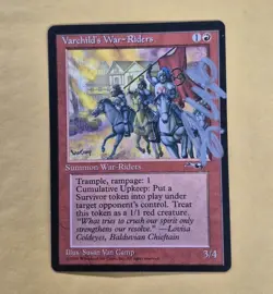 Unplayed Silver Signed VARCHILD'S WAR-RIDERS mtg NM Alliances Susan Van Camp EDH - Image 1