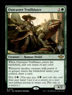 Outcaster Trailblazer LP Light Play Outlaws of Thunder Junction MTG [12333] - Image 1