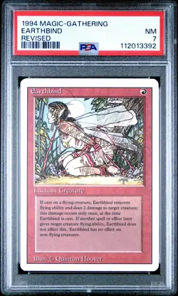 MTG - Earthbind - Revised Edition Magic - Graded PSA 7 - Image 1