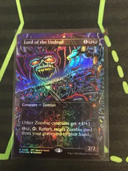 MTG Magic The Gathering Lord Of The Undead Foil SPG Mythic Borderless Zombie - Image 1