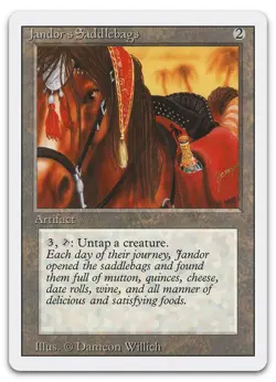 Jandor's Saddlebags (NM) Revised Edition 3ED Magic MTG - Image 1