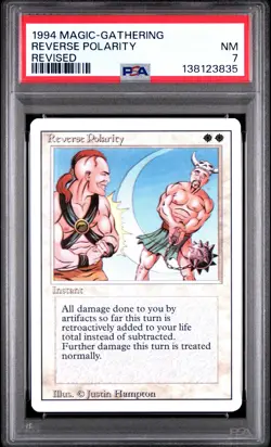 MTG - Reverse Polarity - Revised Edition Magic - Graded PSA 7 - Image 1