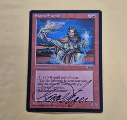 UNPLAYED SIGNED NM Storm Shaman A Alliances Magic MTG CAROL HEYER EDH CUBE - Image 1