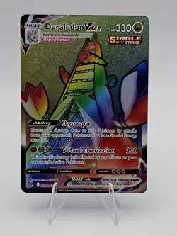 Duraludon (VMax Rainbow Secret Rare) Pokemon 219/203 Evolving Skies English NM - Image 1