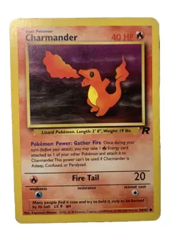 Pokemon TCG Charmander Team Rocket 50 Regular Unlimited Common - Image 1