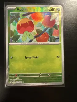 Applin Dipplin Master Ball 2 Card Lot Prismatic Evolutions Pokemon Reverse Holos - Image 3