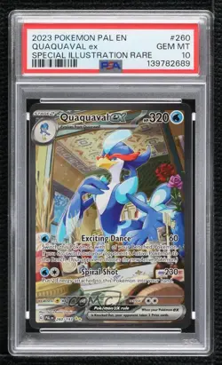 Quaquaval ex Special Illustration Rare Pokemon Scarlet & Violet PSA 10 - Image 1