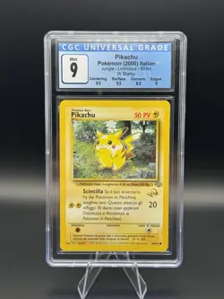Pokemon Jungle Unlimited Italian Pikachu CGC 8.5 W Stamp ITALIAN 60/64 - Image 1
