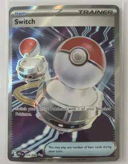 Pokemon Switch Trainer Full Art Ultra Rare 123/94 Phantasmal Flames - Image 1