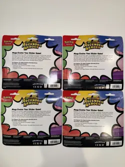 Pokemon Mega Evolution Ascended Heroes Tech Sticker Charmander Gastly LOT OF 4 - Image 2