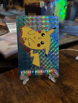 1998 Pikachu Pokemon Japanese Pocket Monsters #17 Vending Prism Sticker - Image 1