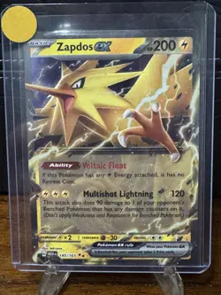 Pokemon TCG 151 Mew Zapdos Ex 145/165 Double Rare Holo NM - Image 1