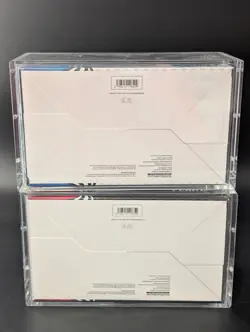 2x Pokemon SV10.5 Black Bolt White Flare Sealed Booster Bundle Display W/Acrylic - Image 2
