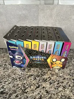 Pokemon Shining Fates Mad Party Pin Collection Display ( 8 Pin Collections ) - Image 2