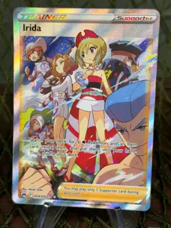 IRIDA ~ Pokemon TCG: CROWN ZENITH ~ GG63 FULL ART TRAINER - Image 1
