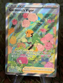 GARDENIA'S VIGOR ~ Pokemon TCG: CROWN ZENITH ~ GG61 FULL ART TRAINER - Image 1