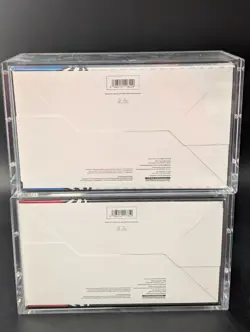 2x Pokemon SV10.5 Black Bolt White Flare Sealed Booster Bundle Display W/Acrylic - Image 2