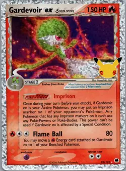 Gardevoir ex ⭐ 93/101 Holo Celebrations: Classic Collection Pokemon NM - Image 1