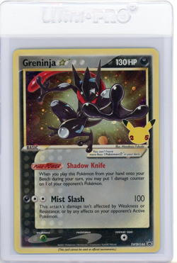 2021 Pokemon Celebrations 25th Anniversary ETB Gold Star Promo Greninja SWSH144 - Image 1