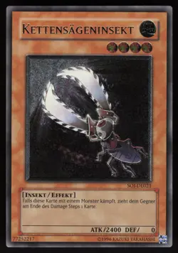 Chainsaw Insect (UTR) SOI-EN021 Enhanced GERMAN Ultimate Rare Yu-Gi-Oh - Image 1