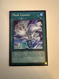 Yu-Gi-Oh! Mask Change MZMU-EN071 Ultra Rare, 1st Edition NM - Image 1