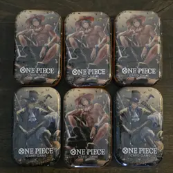 ONE PIECE TCG -TIN SET Vol. 2 (Lot Of 6 Tins) **SHIPS FAST!** (4Ace-2Sabo) - Image 1