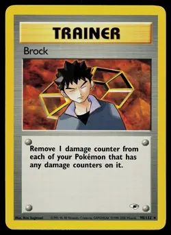 Pokemon Card - Brock Gym Heroes 98/132 Rare - Image 1