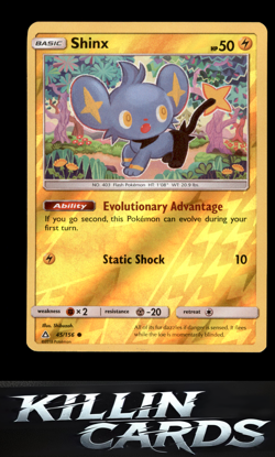 Reverse Holofoil Shinx (45) 45/156 Pokemon Common SM - Ultra Prism Card NM - Image 1
