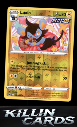 Reverse Holofoil Luxio (41) 041/159 Pokemon Uncommon Crown Zenith Card NM - Image 1