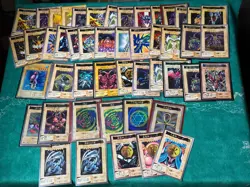48 HUGE Card Collection Bandai Japanese Card Lot with 2x HOLO Blue Eyes Yugioh - Image 1