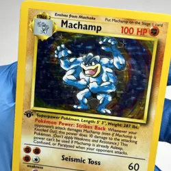 Machamp Holo 1999 Pokemon TCG Unlimited 1st Edition Card 8/102 Base Set Gradable - Image 3