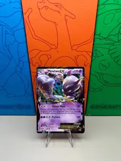 Pokemon Card - Mewtwo EX 61/162 Breakthrough Holo NM - Image 1