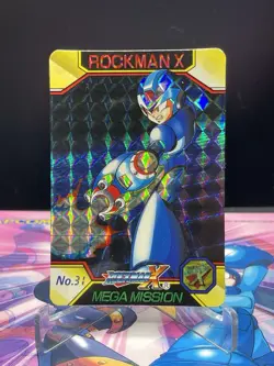 1995 Mega Man X Bandai Carddass megamission No.31 Prism X Prism card - Image 1