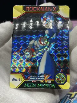 1995 Mega Man X Bandai Carddass megamission No.31 Prism X Prism card - Image 2