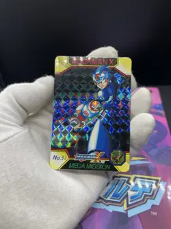 1995 Mega Man X Bandai Carddass megamission No.31 Prism X Prism card - Image 3