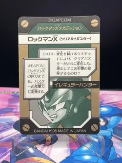 1995 Mega Man X Bandai Carddass megamission No.31 Prism X Prism card - Image 4