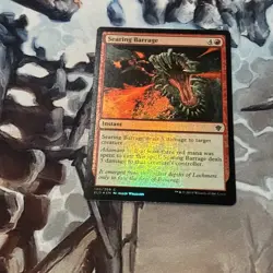 1x MTG - Searing Barrage - FOIL - Throne of Eldraine - NM - Image 1