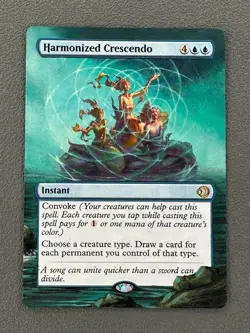 Harmonized Crescendo MTG Lorwyn Eclipsed Hand Painted Extended Full Altered Art - Image 1