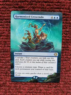 Harmonized Crescendo MTG Lorwyn Eclipsed Hand Painted Extended Full Altered Art - Image 2