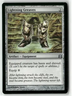 Lightning Greaves 253 Lightly Played Commander 2011 MTG Magic - Image 1