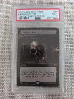 Vampiric Tutor (Extended Art) Commander Legends Foil PSA Graded 9 - Image 1