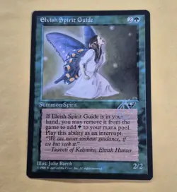 Unplayed Silver Signed Elvish Spirit Guide Alliances Magic MTG JULIE BAROH EDH - Image 1