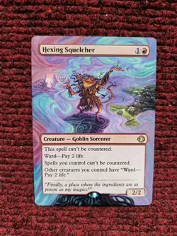 Hexing Squelcher #145 MTG Lorwyn Eclipsed Hand Painted Extended Full Altered Art - Image 2