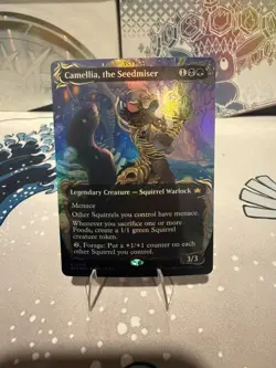 MTG Camellia, the Seedmiser Borderless 346 Rare Raised Foil Bloomburrow LP BLB - Image 1