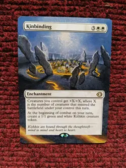 Kinbinding MTG Lorwyn Eclipsed Hand Painted Borderless Extended Full Altered Art - Image 2