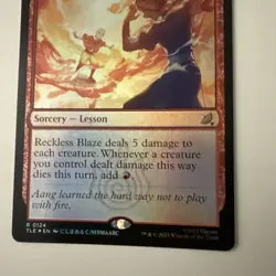 Reckless Blaze TLE Foil MTG - Image 2