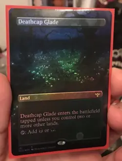 MTG Deathcap Glade 281 Innistrad: Crimson Vow Rare Full Art Foil Land Nm - Image 1